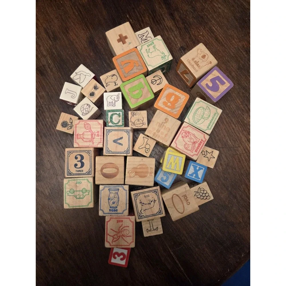 Wooden Blocks - Random Lot - Not A‎ Set. For Projects Or Decor